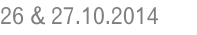 26 & 27.10.2014