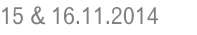 15 & 16.11.2014