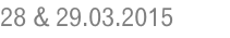 28 & 29.03.2015