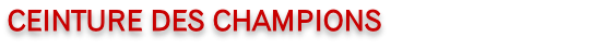 CEINTURE DES CHAMPIONS